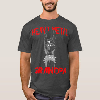 Havy Metall Grandpa Head Banger Metalhead Rocker T Shirt