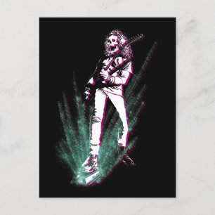 Havy Metall Guitar Player Vykort