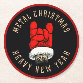 Havy Metall jul Underlägg Papper Rund