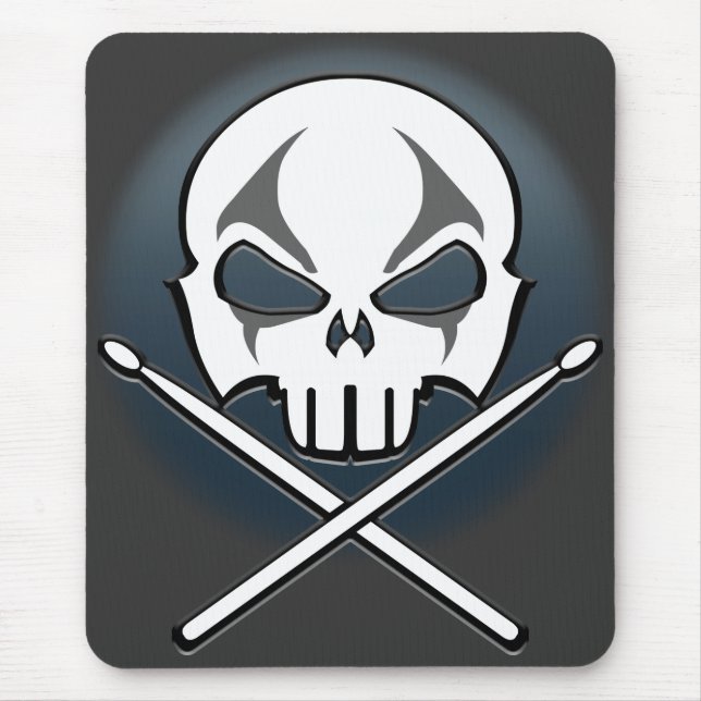 Havy Metall Mousepad Sten & Roll Drummer Mouse Pad Musmatta (Framsidan)