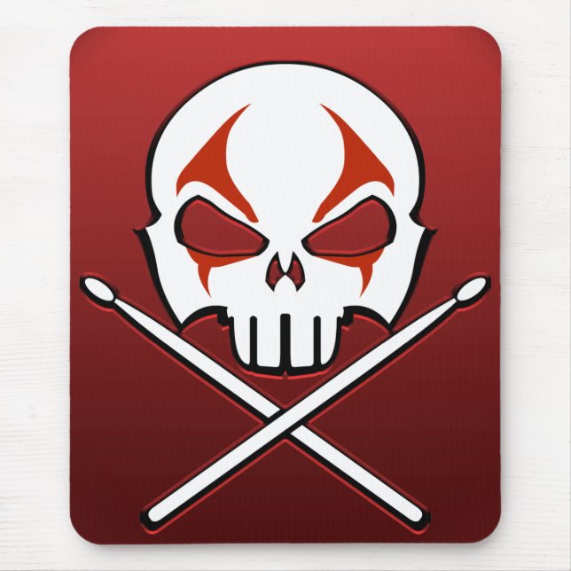 Havy Metall Mousepad Sten & Roll Drummer Mouse Pad Musmatta (Framsidan)