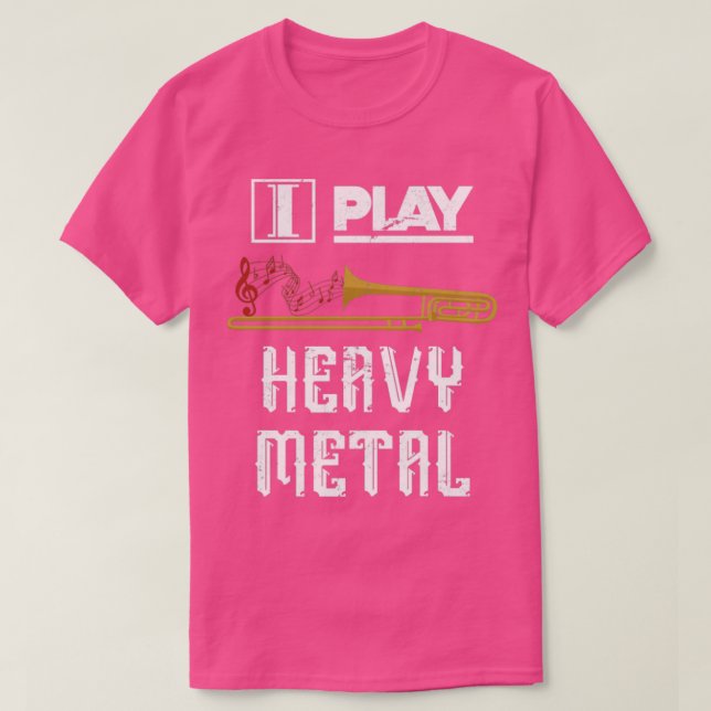 Havy Metall Music Trombone T Shirt (Design framsida)