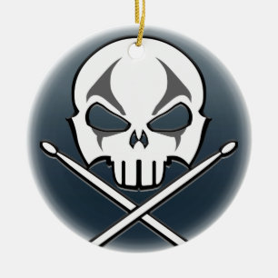 Havy Metall Ornament Sten & Roll Drummer Anpassnin