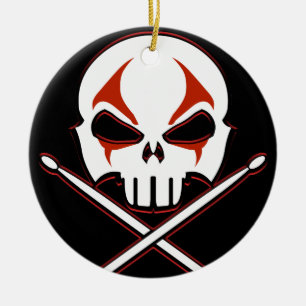 Havy Metall Ornament Sten & Roll Drummer Anpassnin