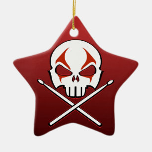 Havy Metall Ornament Sten & Roll Drummer Anpassnin