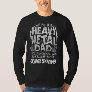 Havy Metall Pappa Punk Rock musik T Shirt