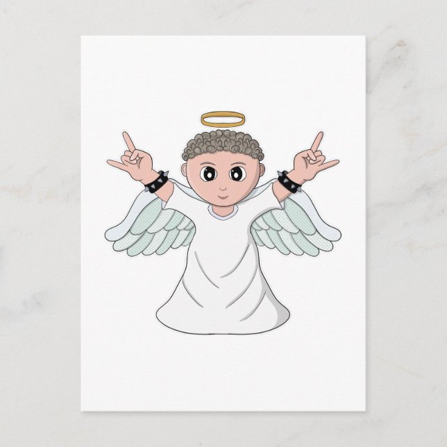 Havy Music Loving Angel Vykort (Framsida)