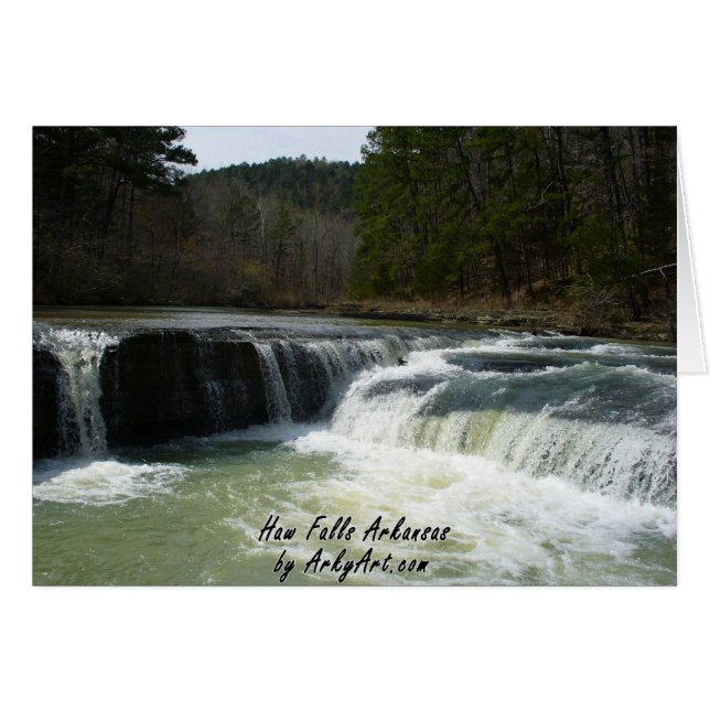 Haw Falls 1 Hälsningskort (Framsidan Horizontal)