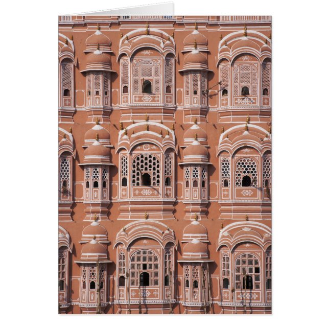 Hawa Mahal (Palace of Vinds), Jaipur Hälsningskort (Framsidan)