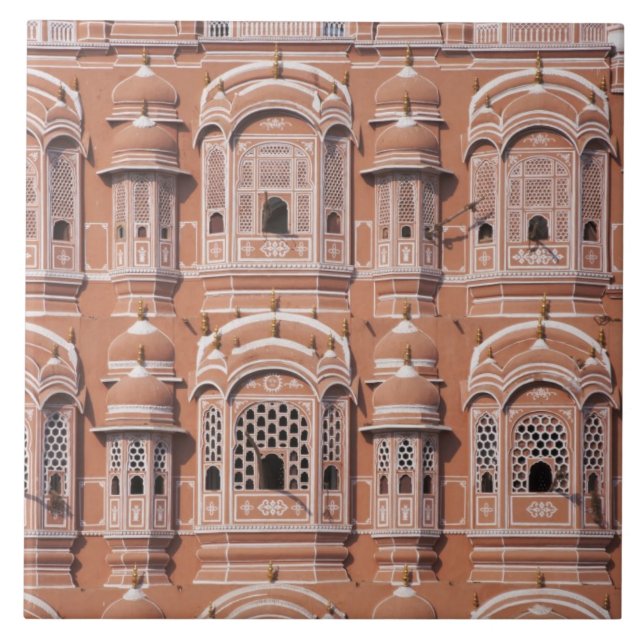 Hawa Mahal (Palace of Vinds), Jaipur Kakelplatta (Framsidan)