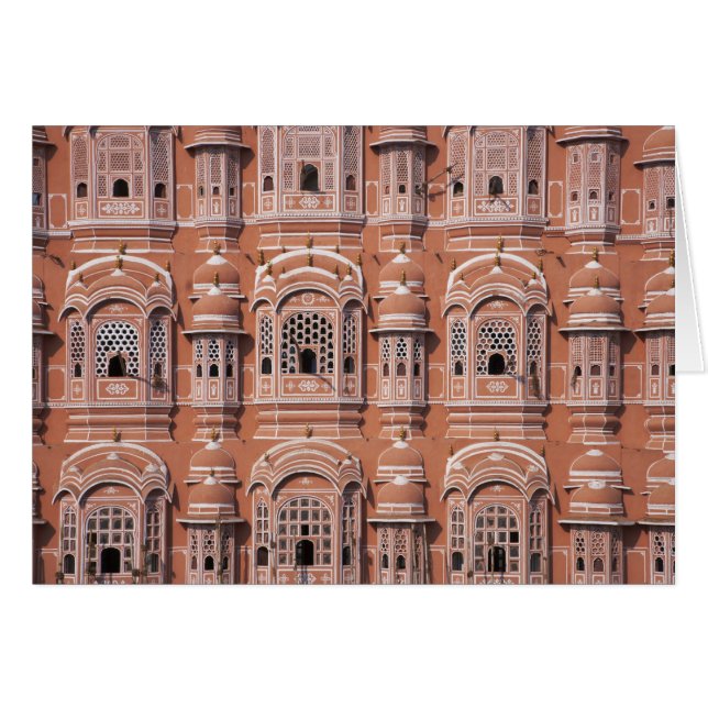 Hawa Mahal (Vindarnas palats), Jaipur 2 Hälsningskort (Framsidan Horizontal)