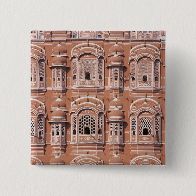 Hawa Mahal (Vindarnas palats), Jaipur Knapp (Framsida)