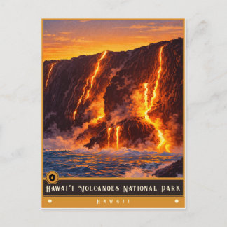 Hawaiʻi Volcanoes National Park | Vintage Postcard Vykort