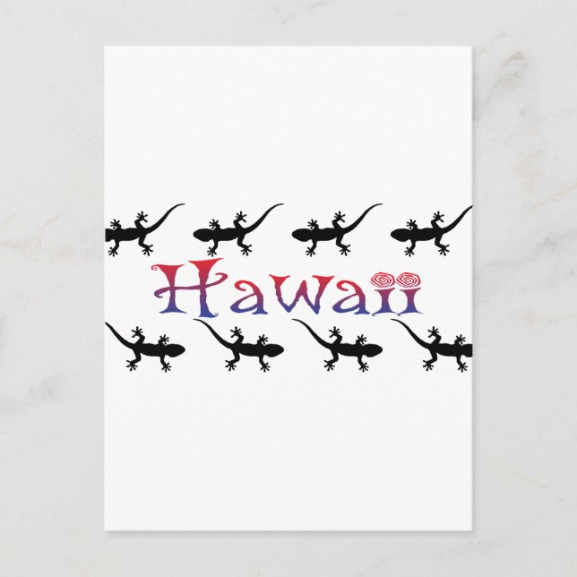 Hawai geckos vykort (Framsida)