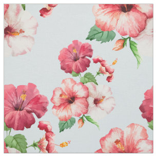 Hawaiansk blom- anpassade för tropisk hibiskus tyg