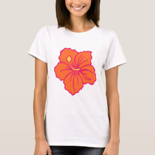 Hawaiansk blommaT-tröja T Shirt