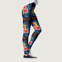 Hawaiansk damasker leggings