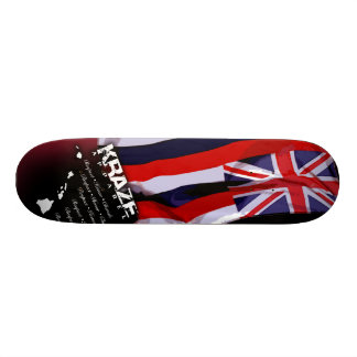 Hawaiansk flagga mini skateboard bräda 18,7 cm