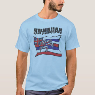 Hawaiansk flaggablåttskjorta tee