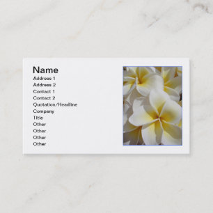 Hawaiansk Frangipani Visitkort