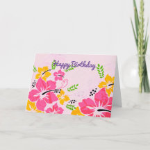 Hawaiansk grattis på födelsedagen