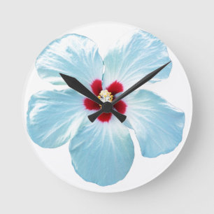 Hawaiansk hibiskusblomma rund klocka