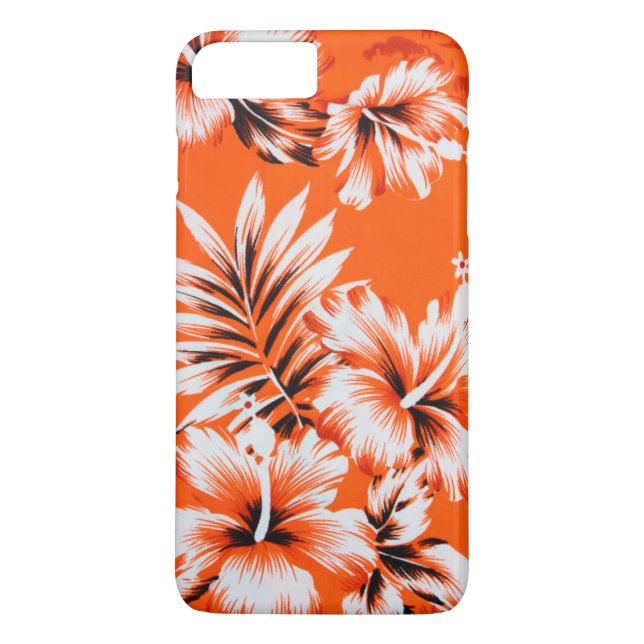 Hawaiansk hibiskusblommabakgrund Case-Mate iPhone skal (Baksida)