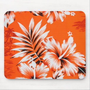 Hawaiansk hibiskusblommabakgrund musmatta