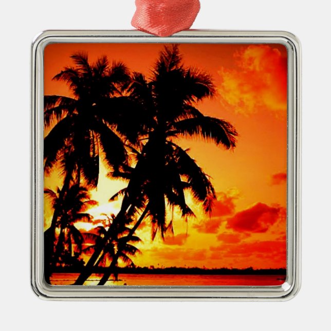 Hawaiansk himmel planlägger original III Julgransprydnad Metall (Framsidan)