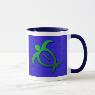 Hawaiansk Honu Petroglyphmugg Mugg