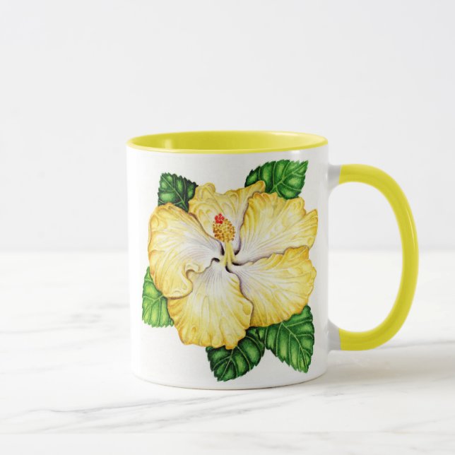 Hawaiansk hybrid- hibiskus mugg (Höger)