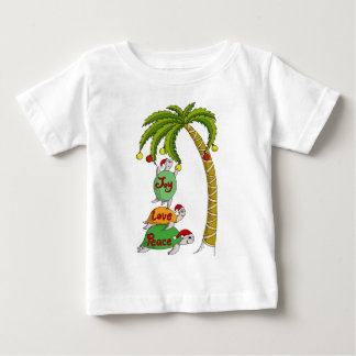 Hawaiansk julsköldpadda Santas T-shirt