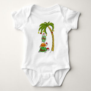 Hawaiansk julsköldpadda Santas T Shirt