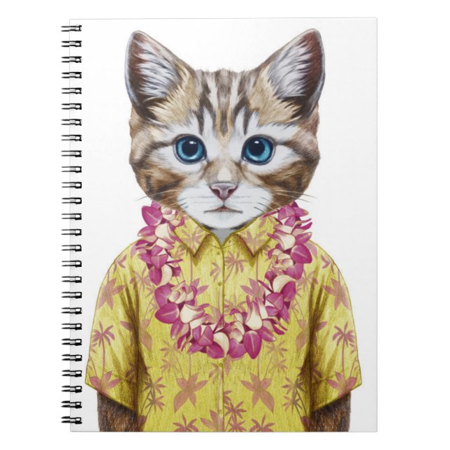 Hawaiansk kattunge anteckningsbok (Framsidan)
