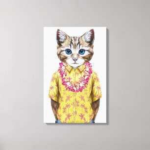 Hawaiansk kattunge canvastryck