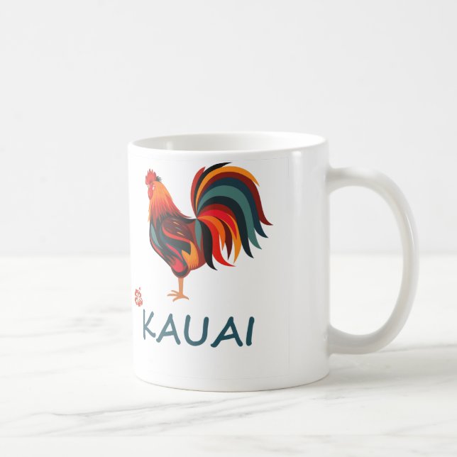 Hawaiansk Kauai vildtupp Kaffemugg (Höger)
