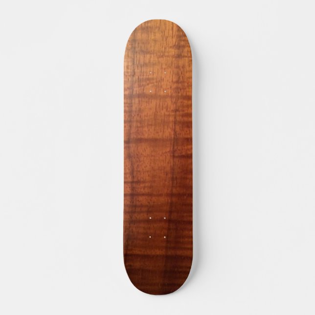 Hawaiansk Koa Wood designSkateboard Mini Skateboard Bräda 18,7 Cm (Framsida)