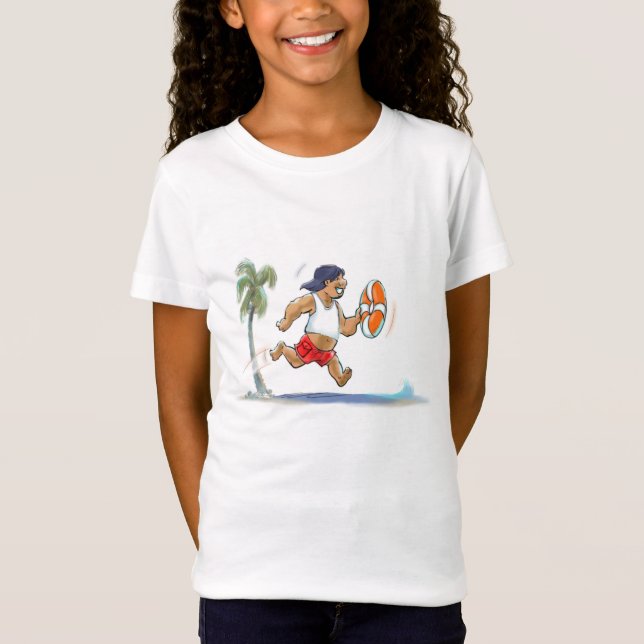 hawaiansk livräddareskjorta tee (Framsida)
