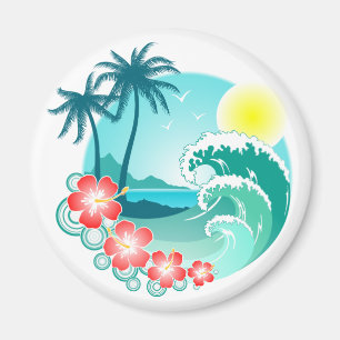 Hawaiansk ö 3 magnet
