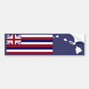Hawaiansk öbildekal för flagga n bildekal