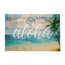 Hawaiansk palmträdvykort för vintage