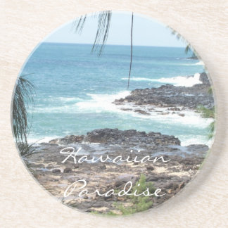 Hawaiansk paradiskustfartyg underlägg sandsten