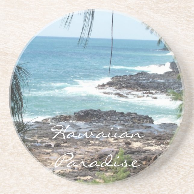 Hawaiansk paradiskustfartyg underlägg sandsten (Framsidan)