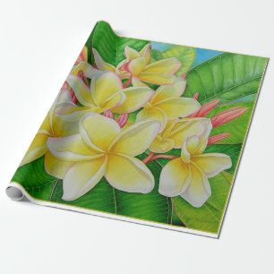 Hawaiansk Plumeria Presentpapper