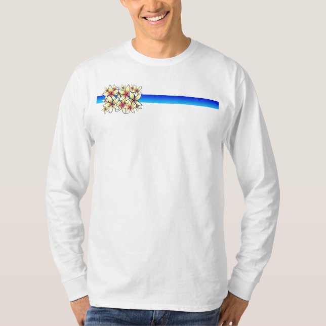 Hawaiansk Plumeria Tee (Framsida)