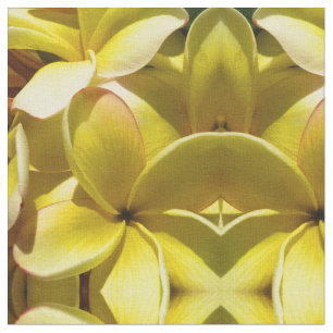 Hawaiansk Plumeria Tyg