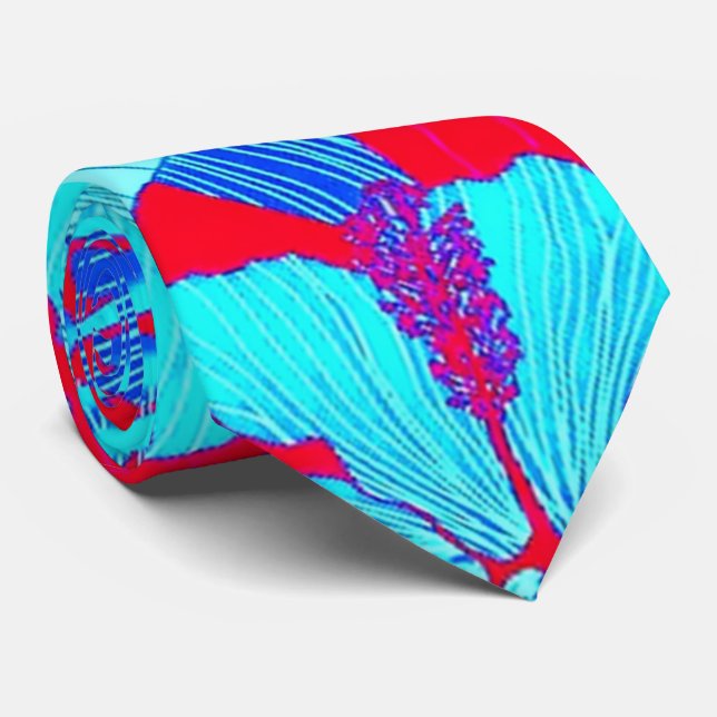 HAWAIANSK SÄTTA EN KLOCKA PÅ FLYKTSTIL FÄRGAR SLIPS (Rullad)