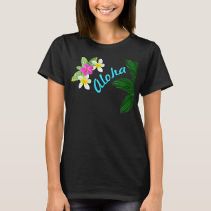 Hawaiansk skjorta för kvinnor, Aloha eller DIN T Shirt