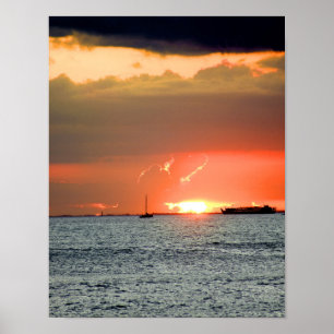 Hawaiansk solnedgång poster