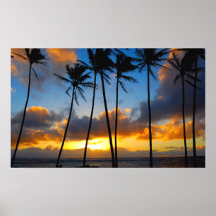 Hawaiansk soluppgång poster